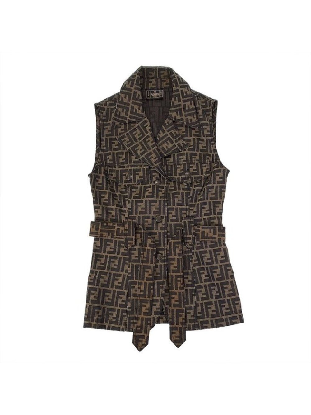 Fendi Zucca Pattern Size 40 Vest